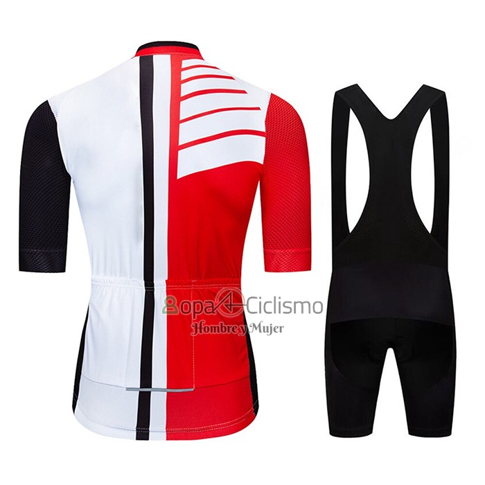 Le Col Ropa Ciclismo Culotte Corto 2020 Hombre Mangas Cortas Negro Blanco Rojo